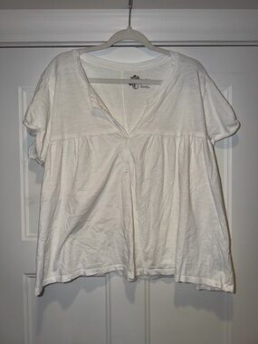 Pilcro x Anthropologie V-Neck Babydoll Shirt